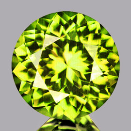 5.80 mm Round Brilliant Cut Extreme Brilliancy Premium Yellow Green Mali Garnet Natural {Flawless-VVS}--Premium Grade