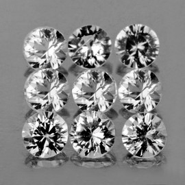 1.20 mm 9 pcs Round COLOR D-F Natural White Diamond  {VS}