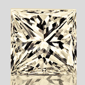 2.90 mm { 0.14 cts} Square Princess Cut AAA Fire Natural Bright Champagne Diamond { VVS }