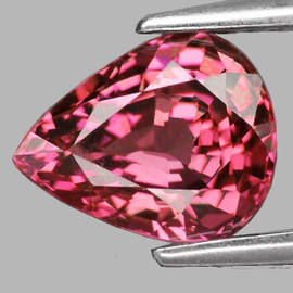 6x5 mm { 0.71 cts } Pear AAA Fire Intense Padparadscha Pink Sapphire Natural {Flawless-VVS}--AAA Grade