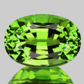 5.5x3.5 mm { 0.45 cts } Oval AAA Rainbow Sparkle Natural AAA Green Demantoid Garnet {Flawless-VVS}--AAA Grade