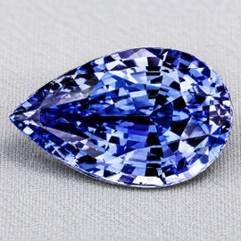 8x5 mm { 1.25 cts } Pear Best AAA Fire Natural Top Ceylon Blue Sapphire {Flawless-VVS}--AAA Grade