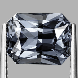 5.5x4 mm { 0.55 cts } Octagon Radiant Cut Extreme Brilliancy Titanium Gray Spinel Natural {Flawless-VVS}--AAA Grade