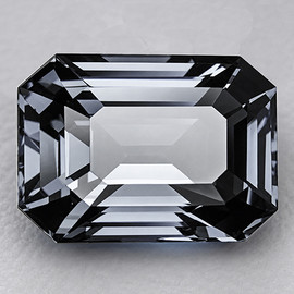 5.5x4 mm { 0.70 cts } Octagon Emerald Cut AAA Fire Titanium Gray Spinel Natural {Flawless-VVS}