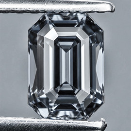 6x4 mm { 0.93 cts } Octagon Emerald Cut AAA Fire Titanium Gray Spinel Natural {Flawless-VVS}