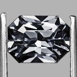 6x4.5 mm { 0.77 cts } Octagon Radiant Cut AAA Fire Titanium Gray Spinel Natural {Flawless-VVS}--AAA Grade