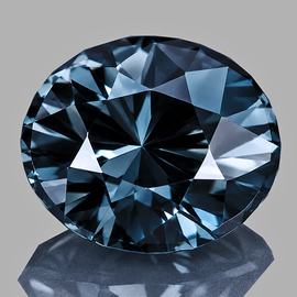 6x5 mm { 0.79 cts } Oval AAA Fire Natural Metallic Titanium Spinel {Flawless-VVS}