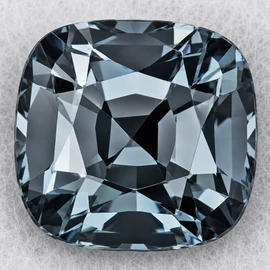 5.5x5 mm { 0.80 cts} Cushion Extreme Brilliancy Titanium  Blue Spinel Natural {Flawless-VVS}--AAA Grade
