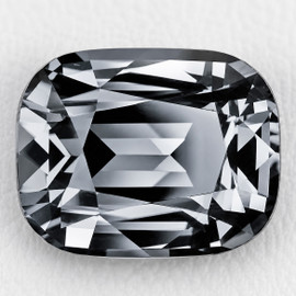 6.5x5 mm { 0.90 cts} Cushion Extreme Brilliancy Titanium Grey Spinel Natural {Flawless-VVS}--AAA Grade