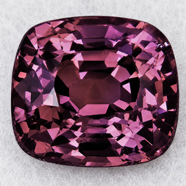 6x5.5 mm { 1.11 cts } Cushion AAA Fire Natural Red Violet Spinel {Flawless-VVS}--AAA Grade
