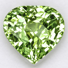5.00 mm { 0.54 cts } Heart Best AAA Fire Natural Green Chrysoberyl {Flawless-VVS}