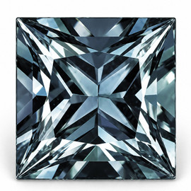 4.30 mm { 0.55 cts} Square Princess Extreme Brilliancy Teal Blue Sapphire Natural {Flawless-VVS}--AAA Grade