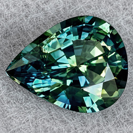 6x5 mm { 0.66 cts } Pear Best AAA Fire Teal Blue Green Sapphire Natural {Flawless-VVS}--AAA Grade