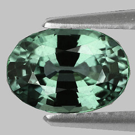 6.5x4.5 mm { 0.74 cts } Oval AAA Fire Teal Green Sapphire Natural {Flawless-VVS}