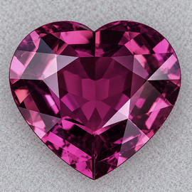 14.00 mm { 6.65 cts} Heart Cut AAA Fire Intense Pink Tourmaline Natural {Flawless-VVS }