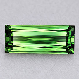 16x6 mm { 4.94 cts} Baguette Scissor Cut Extreme Brilliancy Natural Green Tourmaline { Flawless-VVS }--AAA Grade