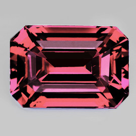 8x6 mm { 1.78 cts } Octagon Emerald Cut AAA Neon Natural Rhodolite Garnet {Flawless-VVS1}