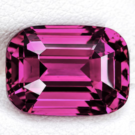 7.5x5.5 mm { 1.59 cts} Cushion Extreme Brilliancy Best AAA Pink Purple Rhodolite Garnet Natural {Flawless-VVS}--AAA Grade