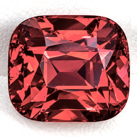 7x6 mm { 1.50 cts} Cushion Extreme Brilliancy Best Padparadscha Rhodolite Garnet Natural {Flawless-VVS}--AAA Grade