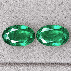 5x3 mm 2 pc Oval AAA Fire Intense Blue Green Emerald