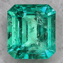 7.5x6.5 mm { 1.80 cts } Octagon Emerald Cut AAA Neon Natural Intense Blue Green Emerald