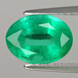 7x5 mm{ 0.71 cts } Oval AAA Neon Intense Green Emerald Natural