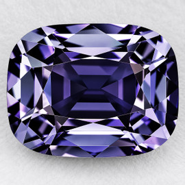 7x5.5 mm { 1.14 cts } Cushion Extreme Brilliancy Intense Purple Spinel Natural {Flawless-VVS}--AAA Grade