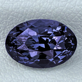 7x5 mm { 1.04 cts } Oval AAA Fire Dark Titanium Purple Blue Spinel Natural {Flawless-VVS}