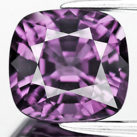 6x5.5 mm { 0.83 cts } Cushion AAA Fire Natural AAA Purple Spinel {Flawless-VVS}