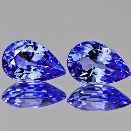 5x3 mm 2 pcs Pear AAA Fire Intense Ceylon Blue Sapphire Natural {Flawless-VVS}--AAA Grade