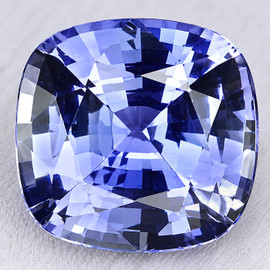 6.00 mm { 1.26 cts} Cushion Extreme Brilliancy Natural Purple Blue Ceylon Sapphire {Flawless-VVS}--AAA Grade