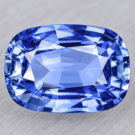 8x5.5 mm { 1.32 cts} Cushion AAA Fire Natural Top Blue Ceylon Sapphire {Flawless-VVS}