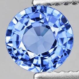 6.00 mm { 0.93 cts } Round AAA Fire Natural Ceylon Blue Sapphire {Flawless-VVS}