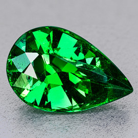 8x5 mm { 0.97 cts} Pear AAA Fire Natural Emerald Green Tsavorite Garnet { VVS-VS }