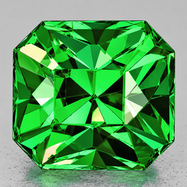 5x4.5mm { 0.63 cts} Octagon Radiant Cut AAA Fire Natural AAA Chrome Green Tsavorite Garnet {Flawless-VVS}