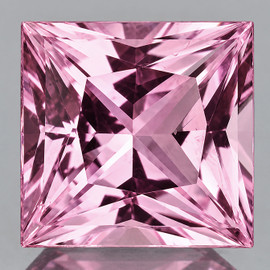 4.50 mm Square Machine Princess Cut Extreme Brilliancy Natural AAA Pink Sapphire {Flawless-VVS}--AAA Grade