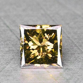 2.50 mm {0.11 cts} Square Princess Cut AAA Champagne Diamond AAA Grade Natural