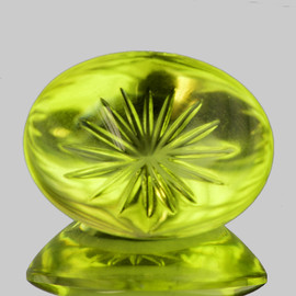 23x17 mm Oval {25.32 cts} AAA Green Gold Lemon Quartz Natural {Flawless-VVS1}--AAA Grade