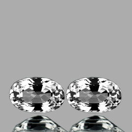 5x3 mm 2 pcs Oval AAA Fire Natural Diamond White Sapphire {Flawless-VVS}--AAA Grade