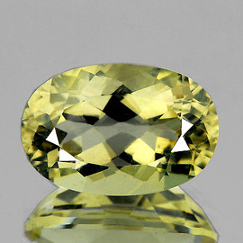 9x6 mm {1.27 cts} Oval Best AAA Fire Yellow Beryl 'Heliodor' Natural {Flawless-VVS1}