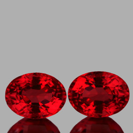8x6 mm 2 pcs Oval AAA Fire Intense AAA Red Mozambique Ruby Natural {VVS }--AAA Grade