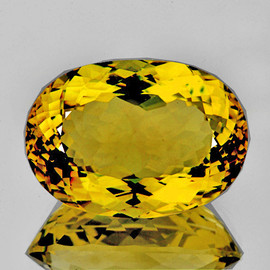 23x17 mm { 25.90 cts} Oval AAA Fire Intense Golden Yellow Citrine Natural{Flawless-VVS1}