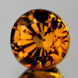 5.50 mm {0.83 cts} Round AAA Fire Golden Yellow Mali Garnet Natural {Flawless-VVS}