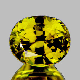 7x5.5 mm {1.27 cts} Oval AAA Fire AAA Vivid Yellow Mali Garnet Natural {Flawless-VVS}--AAA Grade