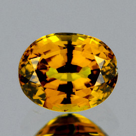 6.5x5 mm {1.10 cts} Oval AAA Fire AAA Golden Yellow Mali Garnet Natural {VVS-VS}