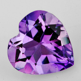 8.00 mm 1 pcs Heart AAA Fire Top Purple Amethyst Natural {Flawless-VVS1}