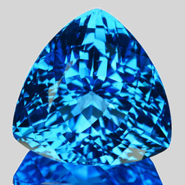 78.16 cts Trillion 27 mm AAA Fire Intense AAA Swiss Blue Topaz Natural {Flawless-VVS1}--FREE CERTIFICATE