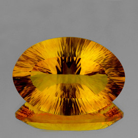 35x25 mm { 85.44 cts} Oval Concave Cut Best AAA Golden Yellow Fluorite Natural {Flawless-VVS1}