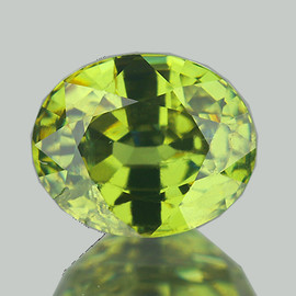 5x4 mm {0.50 cts } Oval Top Brilliancy Rainbow Sparkles Natural Canary Green Demantoid Garnet {VVS}