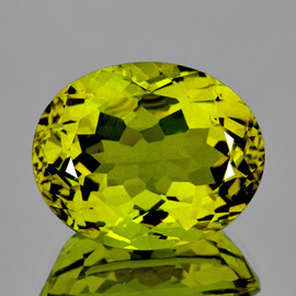 21x17 mm Oval { 23.74 cts} AAA Fire Intense Green Gold Lemon Quartz Natural {Flawless-VVS1}